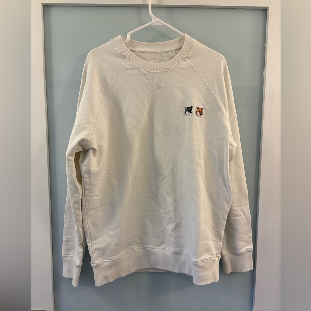 Maison Kitsune Crewneck Fox Sweatshirt